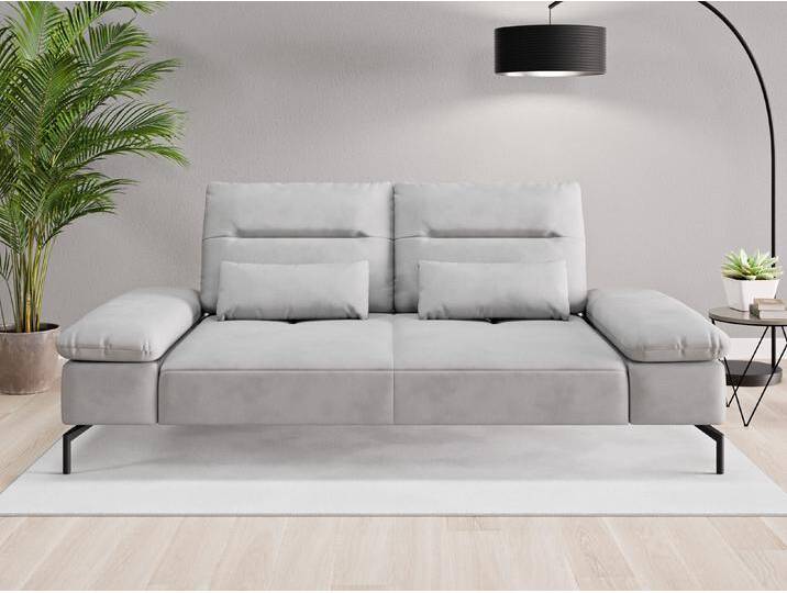 Einzelsofa Tokio - Grau (Achatgrau) - Vintage Velours von Casarista