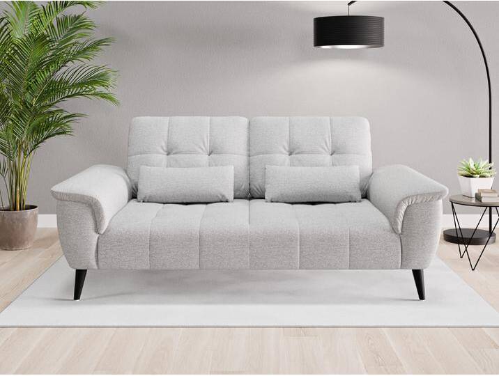 Einzelsofa Tokio - Grau (Lichtgrau) - Feiner Strukturstoff von Casarista