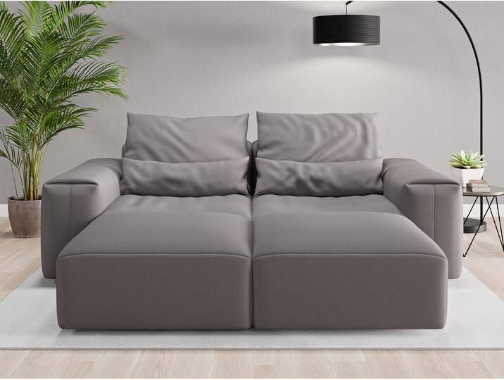 Loveseat Denver - Grau (Steingrau) - Feiner Mikrofaserstoff von Casarista