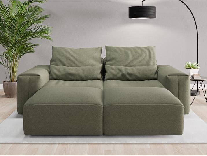 Loveseat Denver - Grün (Farngrün) - Feiner Strukturstoff von Casarista