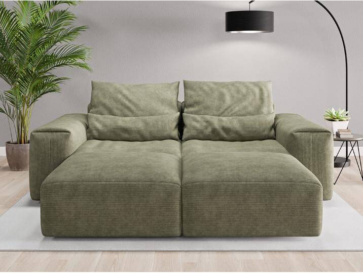 Loveseat Denver - Grün (Waldgrün) - Cordstoff von Casarista