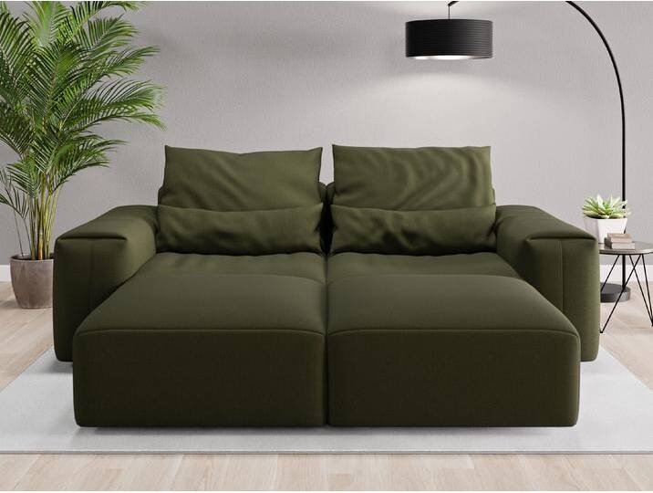 Loveseat Denver - Grün (Waldgrün) - Feiner Mikrofaserstoff von Casarista
