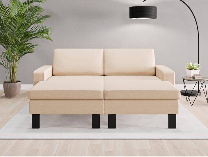 Loveseat Rio - Beige/Braun (Beige) - Softwolle von Casarista