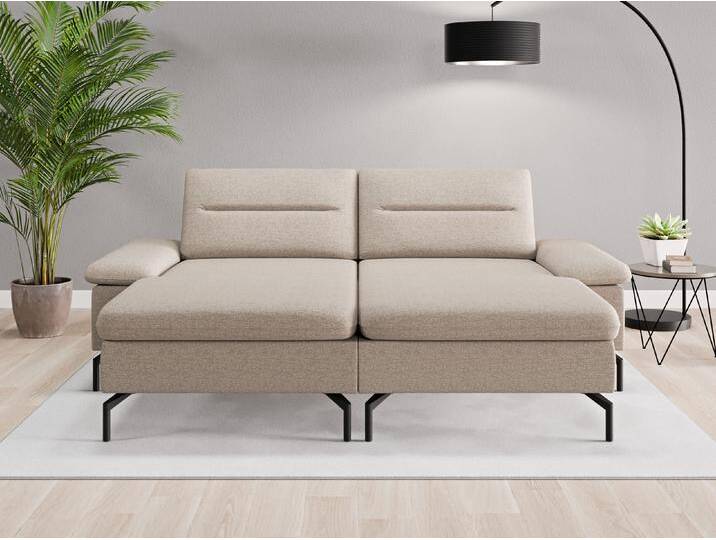 Loveseat Rio - Beige/Braun (Beigegrau) - Feiner Strukturstoff von Casarista