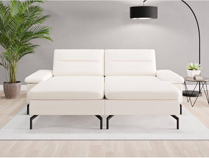 Loveseat Rio - Beige/Braun (Cremeweiß) - Feiner Strukturstoff von Casarista