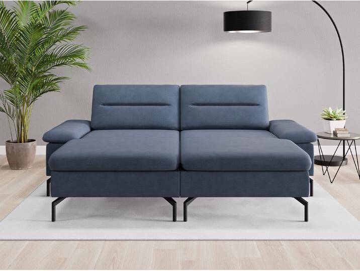 Loveseat Rio - Blau (Saphirblau) - Geprägter Mikrofaserstoff von Casarista
