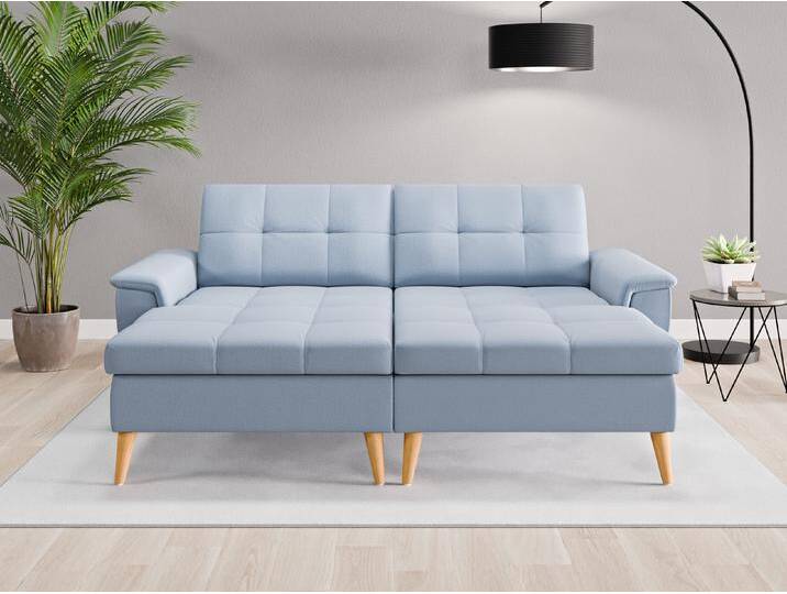 Loveseat Rio - Blau (Taubenblau) - Feiner Mikrofaserstoff von Casarista