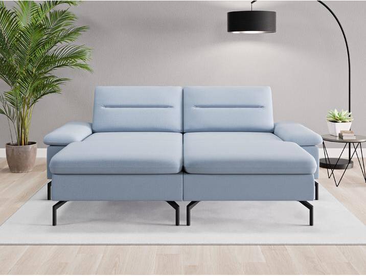 Loveseat Rio - Blau (Taubenblau) - Feiner Mikrofaserstoff von Casarista