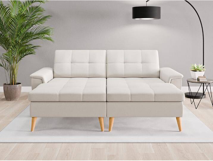 Loveseat Rio - Grau (Graubeige) - Feiner Mikrofaserstoff von Casarista