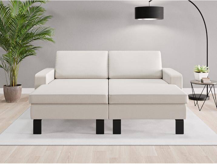 Loveseat Rio - Grau (Graubeige) - Feiner Mikrofaserstoff von Casarista