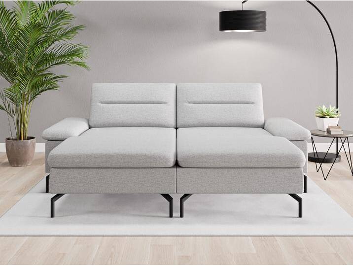 Loveseat Rio - Grau (Lichtgrau) - Feiner Strukturstoff von Casarista