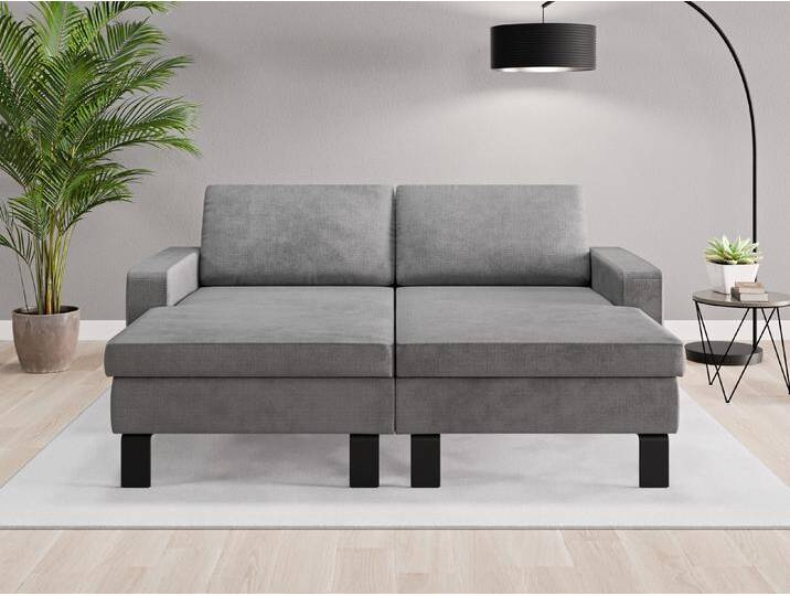 Loveseat Rio - Grau (Mausgrau) - Grober Mikrofaserstoff von Casarista