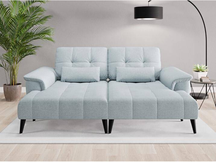 Loveseat Tokio - Blau (Pastellblau) - Feiner Strukturstoff von Casarista
