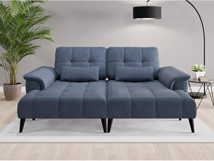 Loveseat Tokio - Blau (Saphirblau) - Geprägter Mikrofaserstoff von Casarista