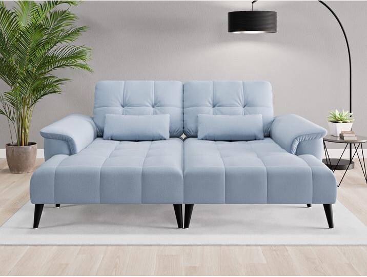 Loveseat Tokio - Blau (Taubenblau) - Feiner Mikrofaserstoff von Casarista