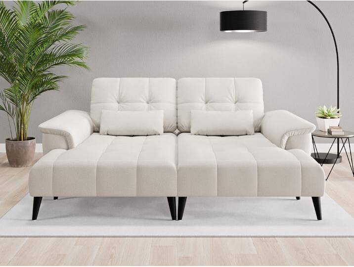 Loveseat Tokio - Grau (Graubeige) - Feiner Mikrofaserstoff von Casarista