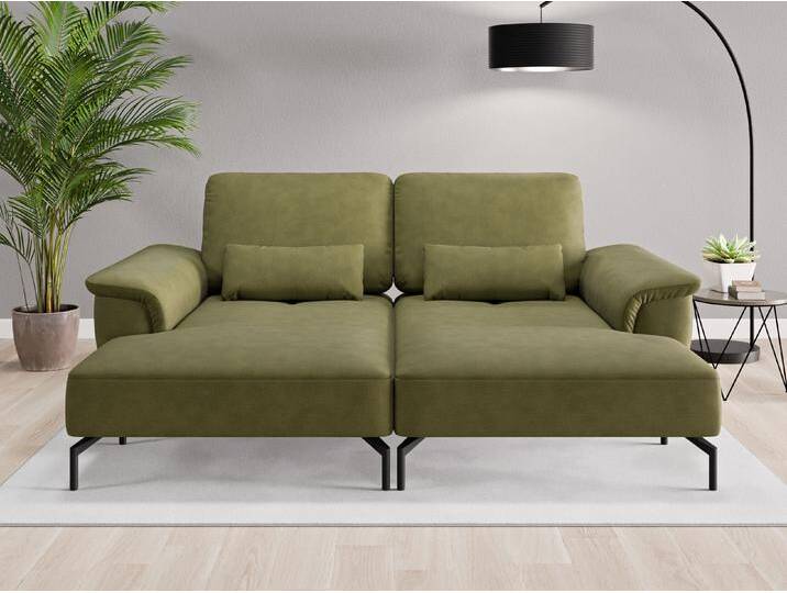 Loveseat Tokio - Grün (Farngrün) - Geprägter Mikrofaserstoff von Casarista