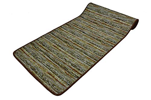 Casatessile 50 cm breite Küche Teppich. Waschbarer Küchenläufer, Rutschfester Teppich unter der Spüle. - Marrone, 230 cm. von Casatessile