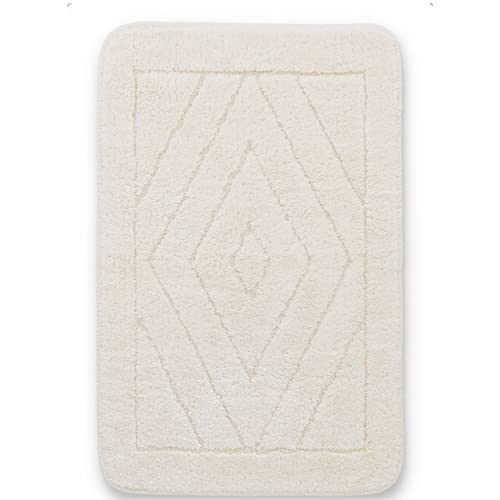 Casatessile Badematte Lausanne Baumwolle, Saugfähiger Badteppich, Baumwolle - Panna, 60x90 cm., Beige von Casatessile