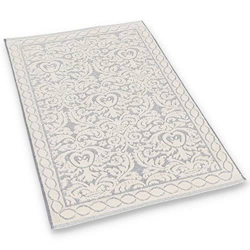 Casatessile Badematte Schwamm Baumwolle Rebecca Lang, Mittel oder Duschmatte - BLU, 60x180 cm. von Casatessile