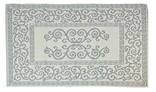 Casatessile Baumwolle-Bad-Teppich Augusta - Grigio, 45x60 cm. Casatessile Baumwolle-Bad-Teppich Augusta - Grigio, 45x60 cm. von Casatessile
