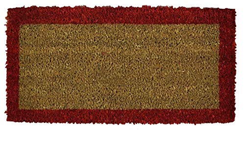 Casatessile Bordo Fußmatte für Stufen aus Kokosfasern 25x50 cm - Rosso von Casatessile