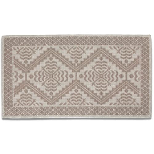 Casatessile Mehrzweck-Baumwollteppich Küche Wohnzimmer SARDINIEN - BEIGE, 50x80 cm. von Casatessile