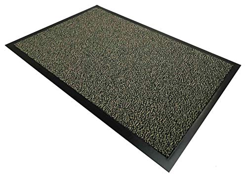 Casatessile Nevada - Fußabstreifer für Innen und Außen | Rutschhemmende Vinylunterlage | Saugfähiges Polypropylen | Unifarben Melange I Fußabstreifer Schmutzfangmatte - BEIGE, 40x60 cm. von Casatessile