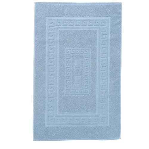 Casatessile Schwamm Bad Matte 60 x 120 cm Torino Saugfähige Badezimmermatte aus Baumwolle, Badezimmermatte ohne Rutschfestigkeit - Azzurro Casatessile Schwamm Bad Matte 60 x 120 cm Torino Saugfähige Badezimmermatte aus Baumwolle, Badezimmermatte ohne Rutschfestigkeit - Azzurro von Casatessile