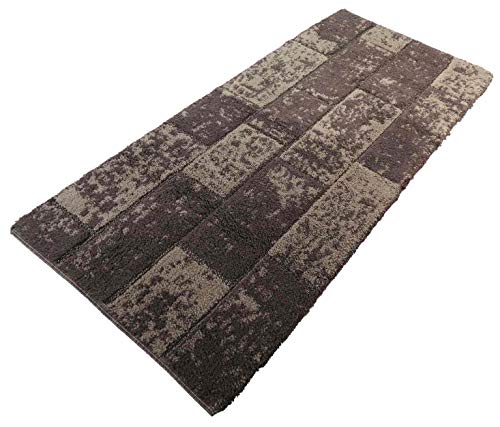 Casatessile rutschfeste Badematte Brick - Marrone, 55x85 cm. Casatessile rutschfeste Badematte Brick - Marrone, 55x85 cm. von Casatessile