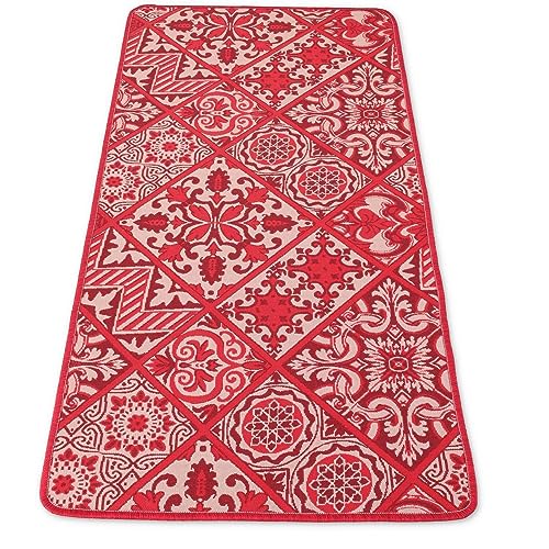 Rutschfester Küchenteppich MAIOLICHE LISCIO Gang-Teppich, Gang-Walkway, Metro-Walkway - Bordeaux, 180 cm. Rutschfester Küchenteppich MAIOLICHE LISCIO Gang-Teppich, Gang-Walkway, Metro-Walkway - Bordeaux, 180 cm. von Casatessile