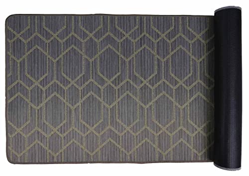 Rutschfester Mehrzweckteppich 67 cm breit. MASELLI (MASELLI) Küchenstation, Läufer waschbar in der Waschmaschine - BEIGE, 80 cm. von Casatessile