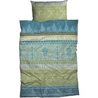 CASATEX Bettwäsche "Indi mit modernen Ornamenten, aus 100% Baumwolle, in Satin oder Biber Qualität, Bett- und Kopfkissenbezug mit Reißverschluss, pflegeleicht, Bettwäsche-Set STANDARD 100 by OEKO-TEX zertifiziert", (2 tlg.) von Casatex