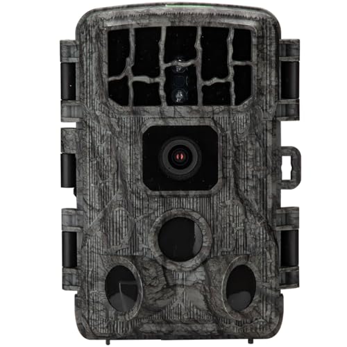 Casativo 4K-UHD-Wildkamera mit 2 PIR Bewegungsmeldern, Smartphone Live Übertragung, Nachtsicht mit 42 IR LEDs, Farbmonitor, WLAN, Stand-by 8 Monate, IP65 von Casativo