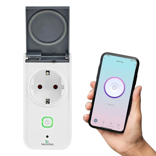 WLAN Outdoor Steckdose mit Smarthome Funktionalität: Intelligente WLAN-Steckdose zur Steuerung von Geräten per App oder Sprachbefehl. Kompatibel mit Alexa & Google Assistant von Casativo