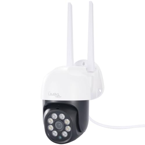 WLAN Outdoor Überwachungskamera 2K: IP66, Pan-Tilt: Volle Kontrolle & Brillante Überwachung für Ihr Zuhause – Tag & Nacht von Casativo