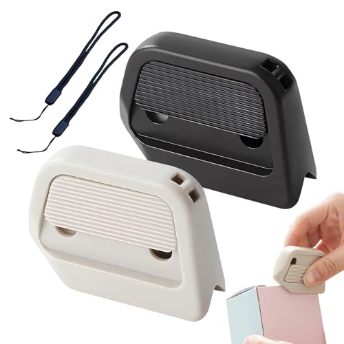 Casbomy 2Pcs Mini Box Cutter, Ceramic Kartonöffner Cutter, Klein Mit Magnet Einziehbares Universalmesser, Utility Geeignet für das Schneiden von Kartons und Paketen (Beige und Schwarz) von Casbomy