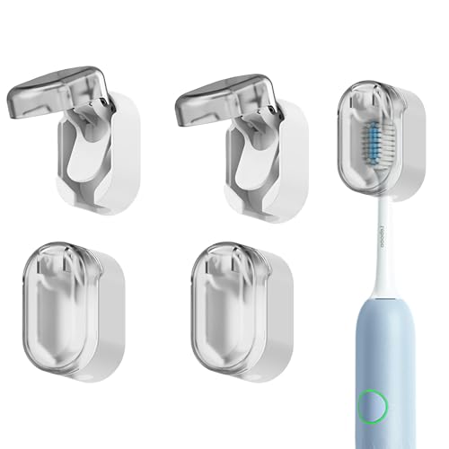 Casbomy 4 Stück Zahnbürstenhalter Wand, Toothbrush Holder Zahnbürstenhalte, Zahnputzbecherhalter Ohne Bohren, Zahnbürstenhalter Elektrische Zahnbürste, Zahnbürsten Organizer Badezimmer Zubehör Reisen Casbomy 4 Stück Zahnbürstenhalter Wand, Toothbrush Holder Zahnbürstenhalte, Zahnputzbecherhalter Ohne Bohren, Zahnbürstenhalter Elektrische Zahnbürste, Zahnbürsten Organizer Badezimmer Zubehör Reisen von Casbomy