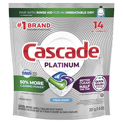 Braun Procter & Gamble Cascade Action Geschirrspülmittel-Tabs 14 CT, Plastik, Keine Farbe von Cascade