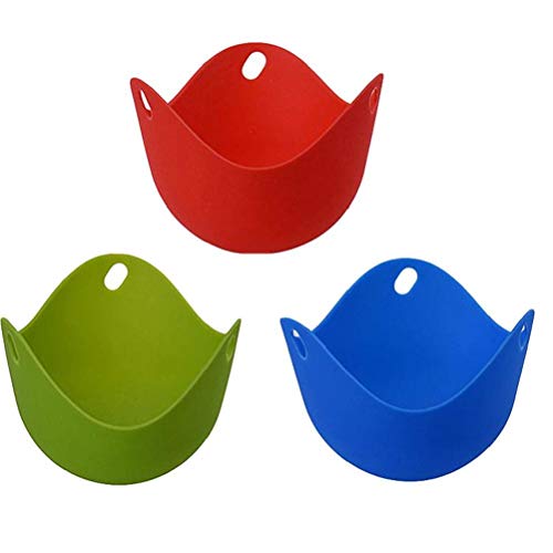 3pcs Haushalt Küche Silikon-Ei-Maschine Pochierte Backen Schalen-silikon-Ei-wilderer Egg Cup Cooker von Case Cover