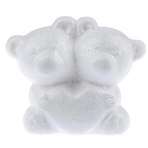 Case Cover 1pc Foam Bärenform Weiß Styropor Bär Polystyrol Weiß Modelling Skulpturen Styropor-Kugeln Für Party-Dekoration Fertigkeit-Blumen-arrangieren DIY von Case Cover