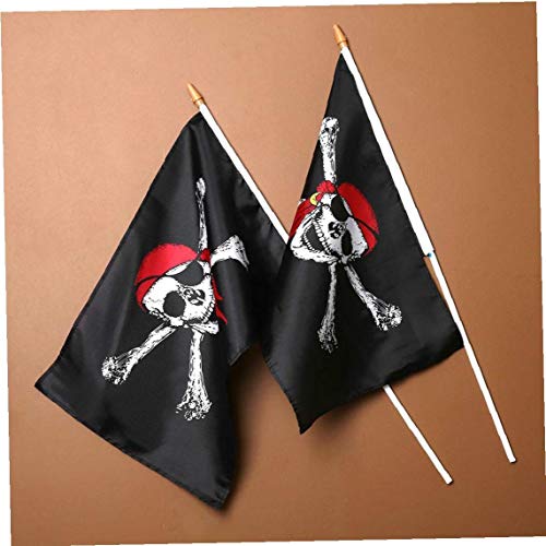 Case Cover 2st Home Decor Halloween-Party-schädel-Knochen-Piraten-Flagge Polyester Pole Scary Flagge von Case Cover