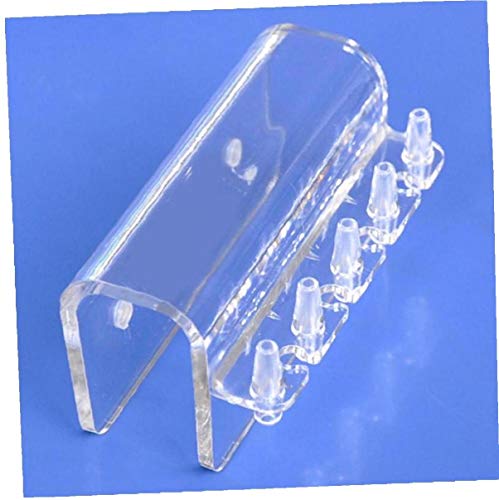 Case Cover Klemmhalterung, 5 U-Aquarium Zubehör Pc Dosierpumpe Weicher Schlauch Transparent Rohr Hanger Montage-Halterung Halter Verteiler-behälter-Rack von Case Cover