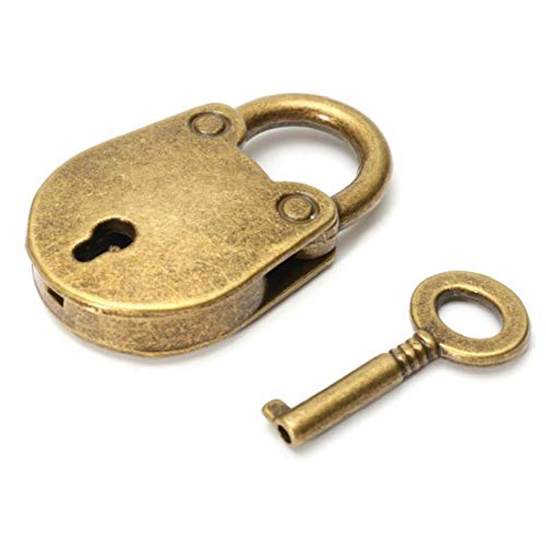 Case Cover Mini Vorhängeschlösser, 1 Satz Weinlese Schlüssel Padlocks Zink-Legierung Kleine Antike Art Schlösser Für Schmuck-Box Tagebuch Gepäckhandtasche Geschenk von Case Cover