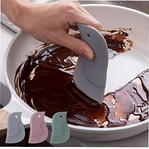 Case Cover Pan-Reinigungs-Schaber Pfannenwender Kuchen-Backen-Werkzeug-Gebäck Spachtel (zufällige Farbe) von Case Cover