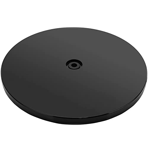 Case Wonder Turntable Rotating Lazy Susan Servierplatte/Multi Zweck 360 Grad Rotierende Plattform Turntable Kuchen Stand (Schwarz 12 Zoll) von Case Wonder