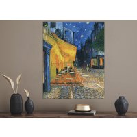 Roadside Café Fertig Zum Aufhängen Wand Kunst Leinwand Drucke Große Malerei Van Gogh Wandbilder Wohnzimmer Familie Geschenk Stadt Panel Bilder Ah4576 von CaseArtHub