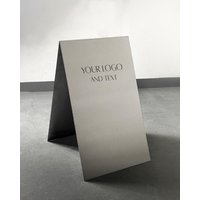 Custom Logo Or Text Stainless Steel Sign Custom Logo Or Text Stainless Steel Sign von CaseStudiosDesign