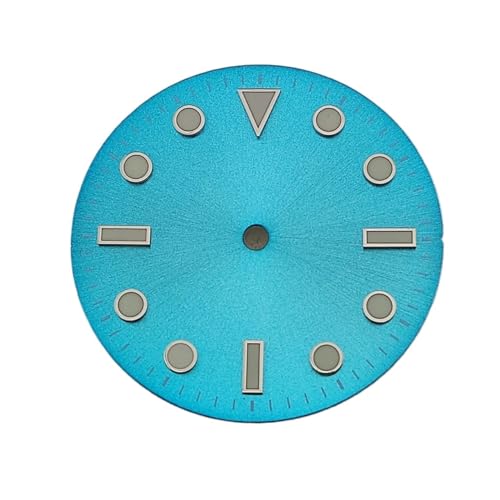 1 Stück 28,5 mm Zifferblatt Schwarz Kaffee Orange Türkis Weiß Lila Hellblau Tiefblau NH35 Leuchtzifferblatt Passend for NH35 36 Uhrwerk(NO.39) von Casetlong