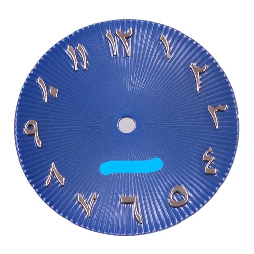 1 stück 29mm Blau Weiß Schwarz Grün Hellblau Uhr Zifferblatt FIT NH35A Bewegung NH36A Bewegung Zifferblatt Uhr Zubehör(Blue) von Casetlong